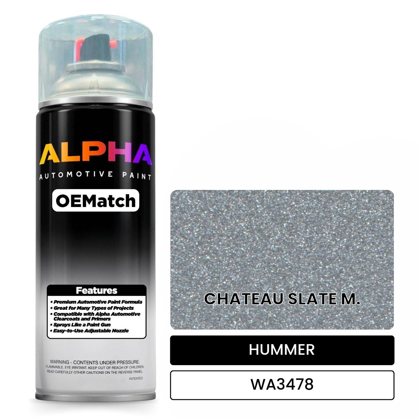 HUMMER CHATEAU SLATE M. WA3478 OEMatch Spraycan