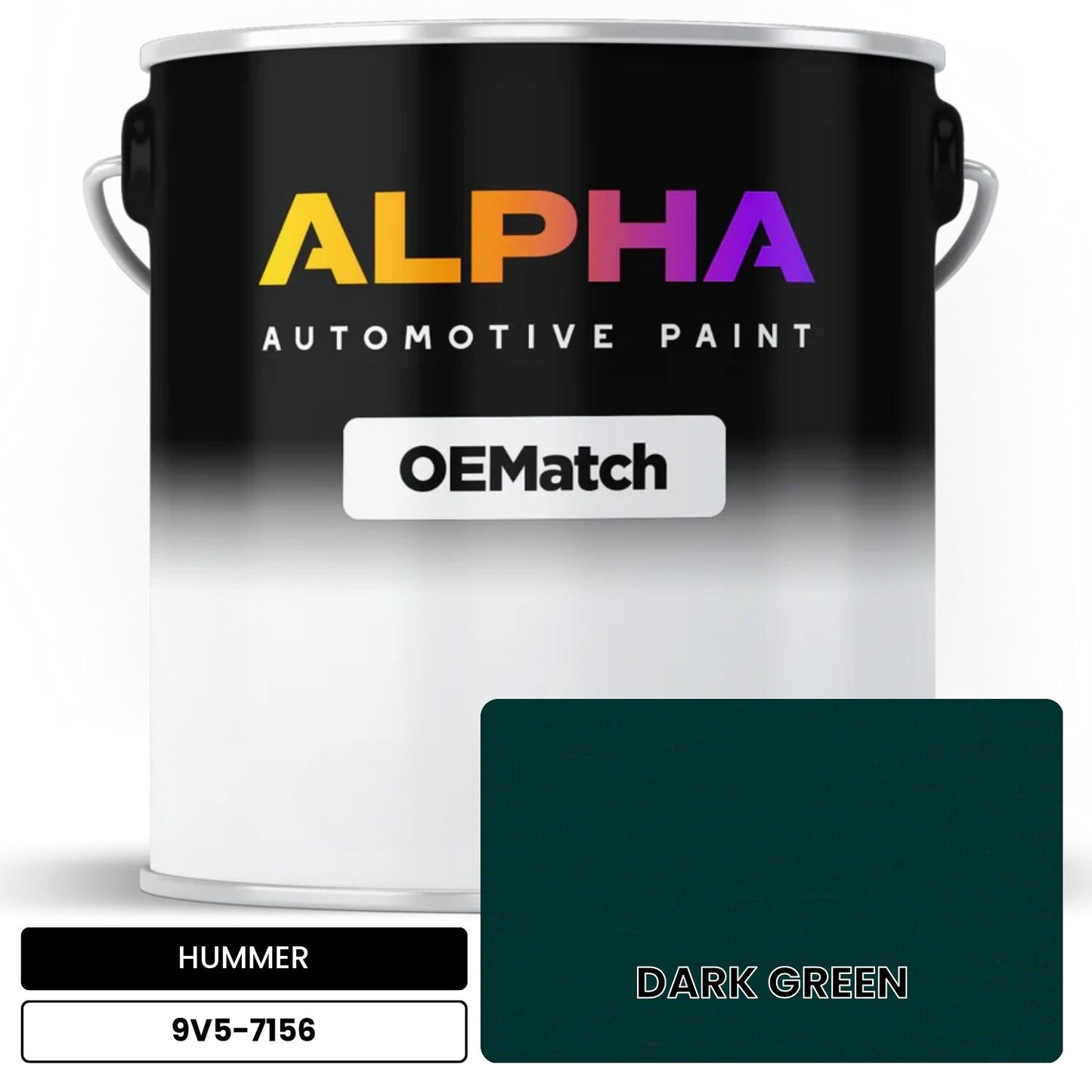 HUMMER DARK GREEN 9V5-7156 OEMatch Basecoat