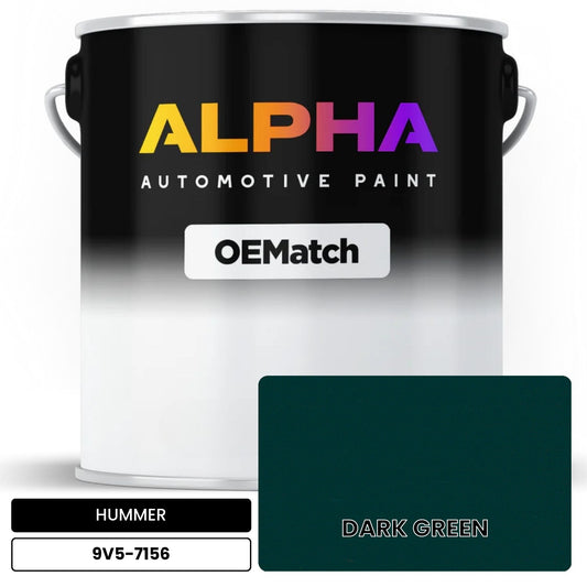 HUMMER DARK GREEN 9V5-7156 OEMatch Basecoat