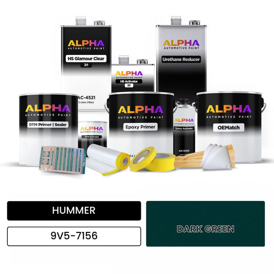HUMMER DARK GREEN 9V5-7156 OEMatch Vehicle Paint Kit