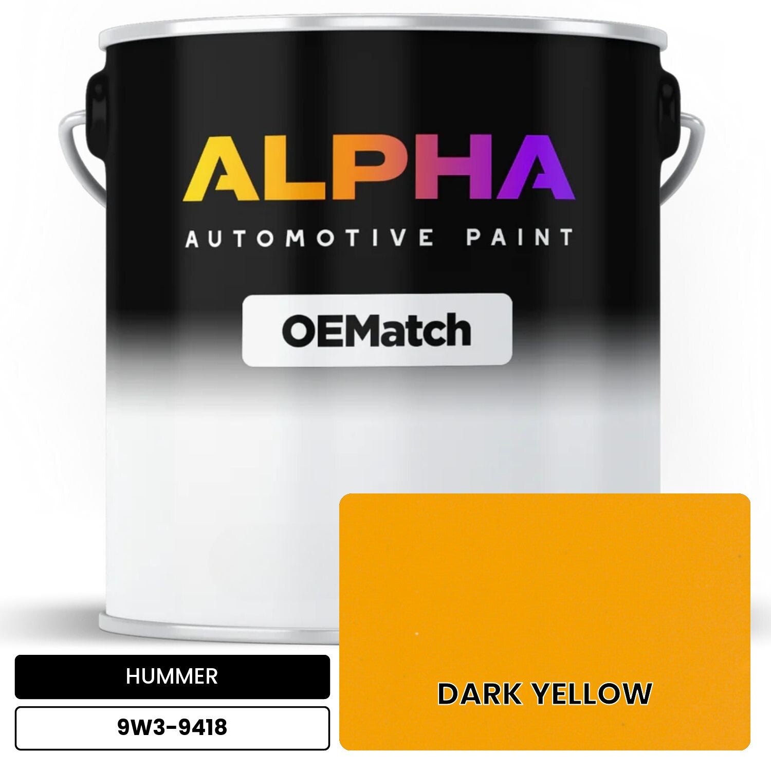 HUMMER DARK YELLOW 9W3-9418 OEMatch Basecoat
