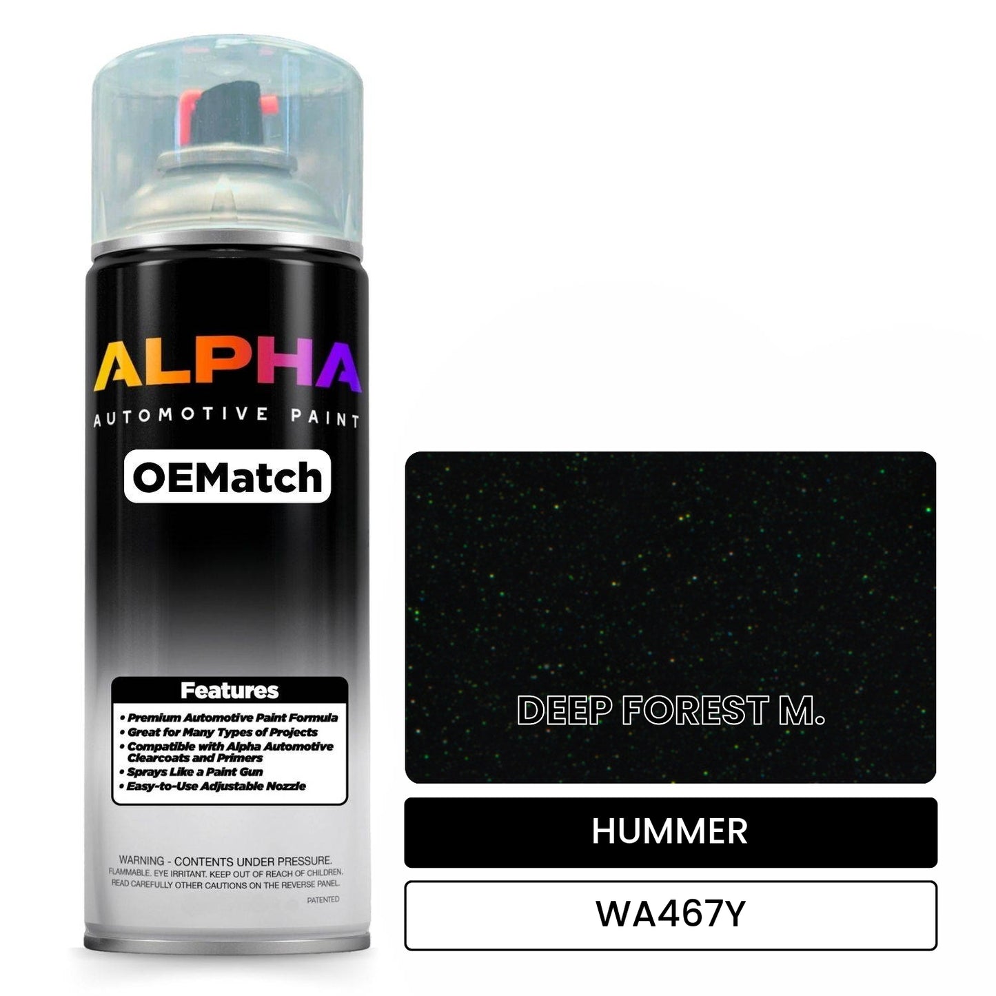 HUMMER DEEP FOREST M. WA467Y OEMatch Spraycan
