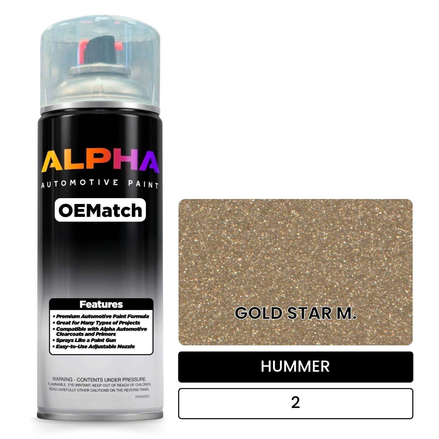 HUMMER GOLD STAR M. 2 OEMatch Spraycan