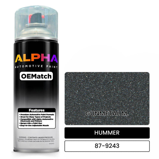HUMMER GUNMETAL M. 87-9243 OEMatch Spraycan