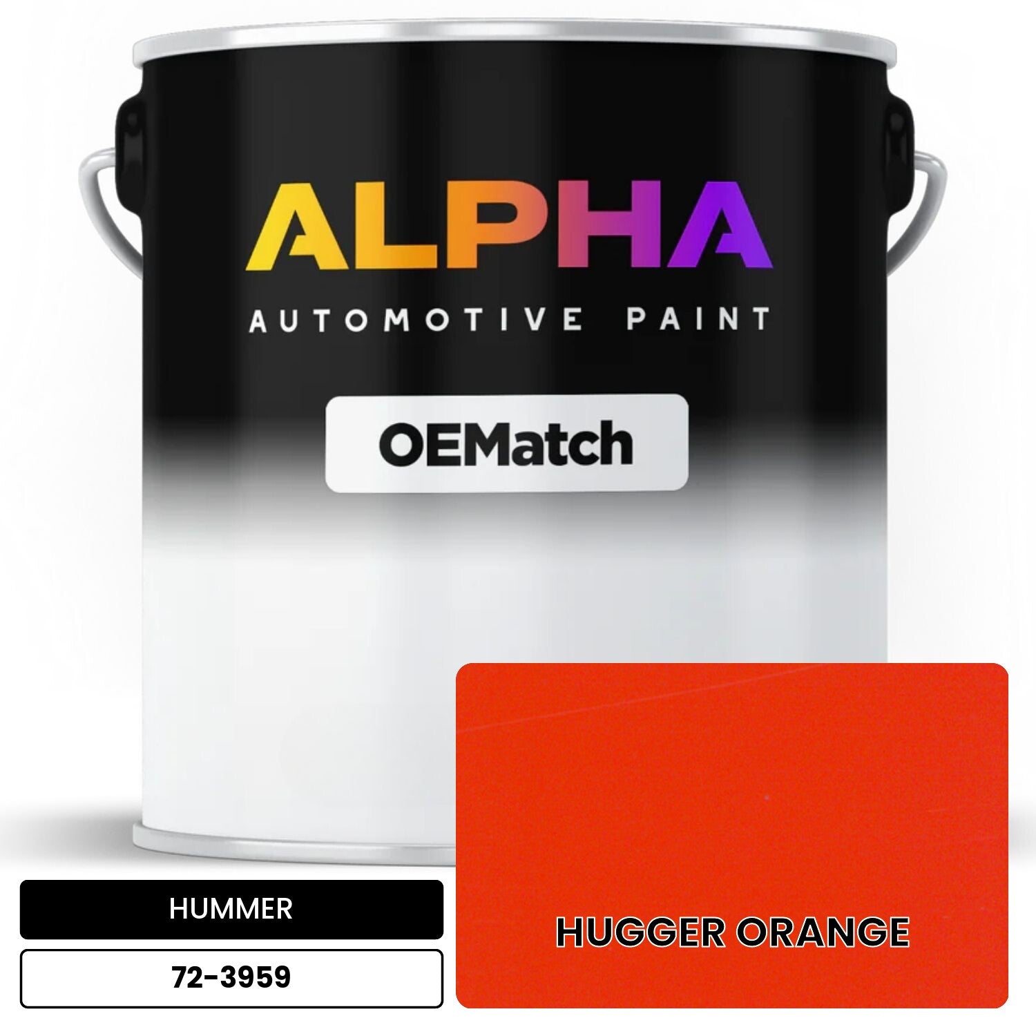HUMMER HUGGER ORANGE 72-3959 OEMatch Basecoat