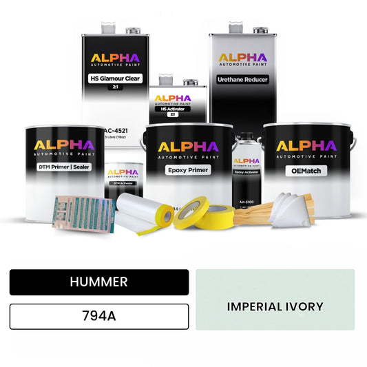 HUMMER IMPERIAL IVORY 794A OEMatch Vehicle Paint Kit