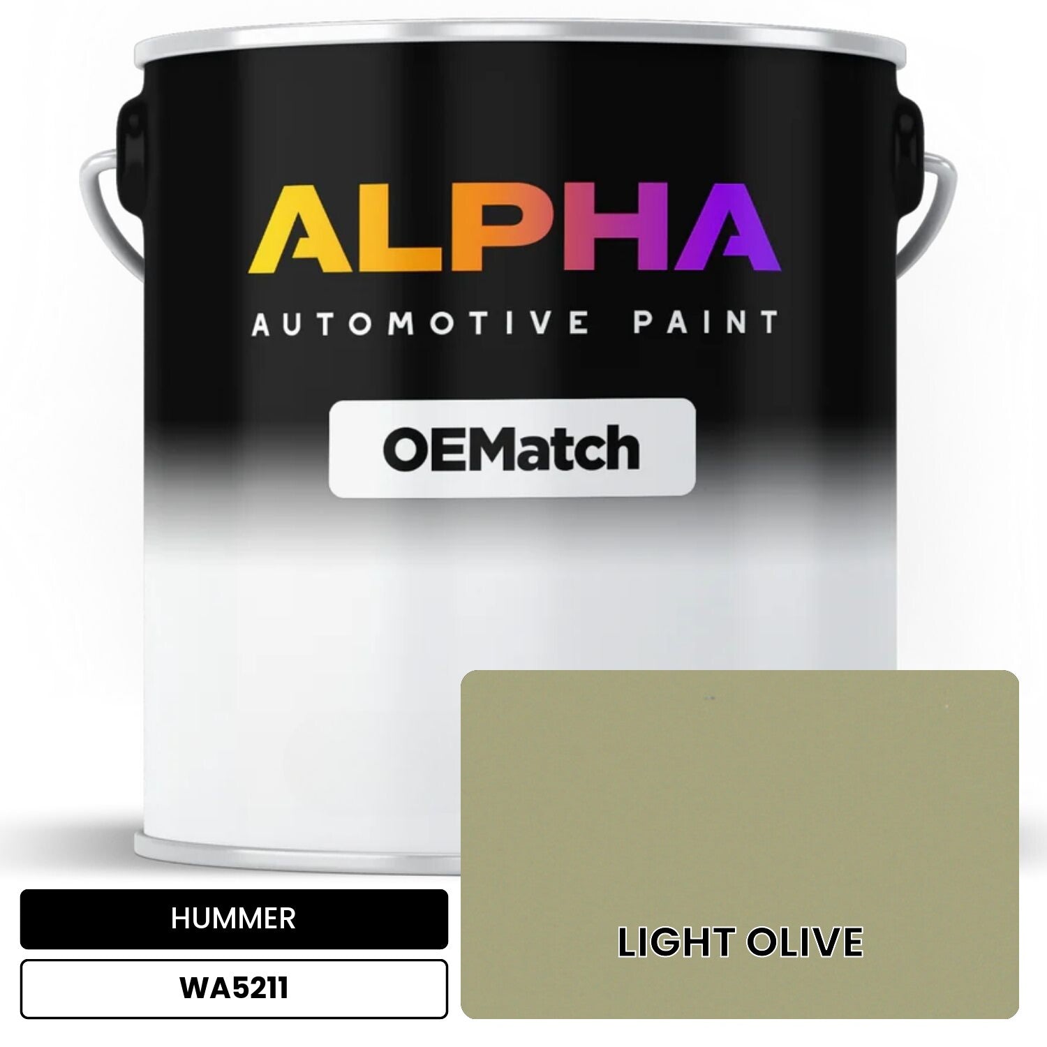 HUMMER LIGHT OLIVE WA5211 OEMatch Basecoat