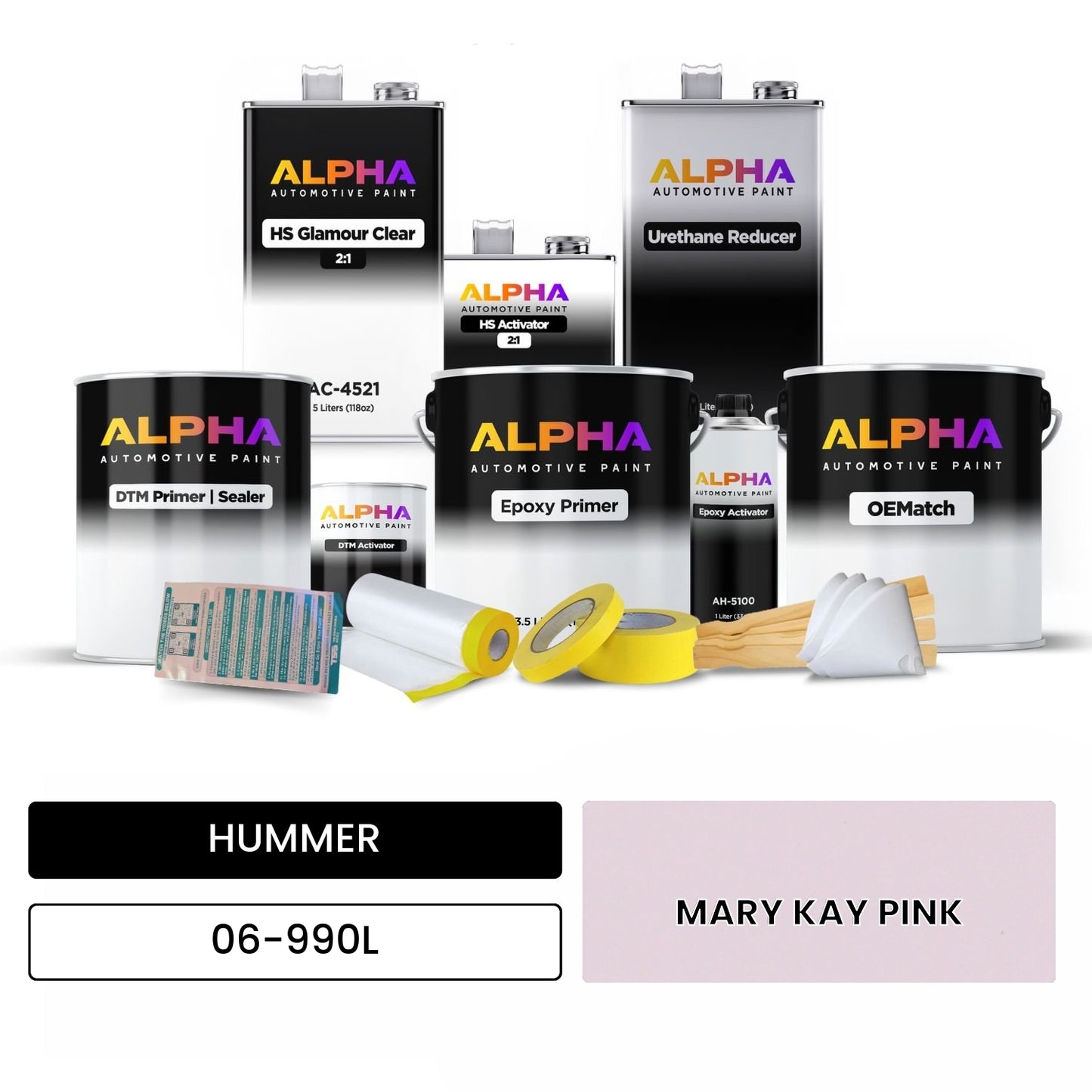 HUMMER MARY KAY PINK 06-990L OEMatch Vehicle Paint Kit