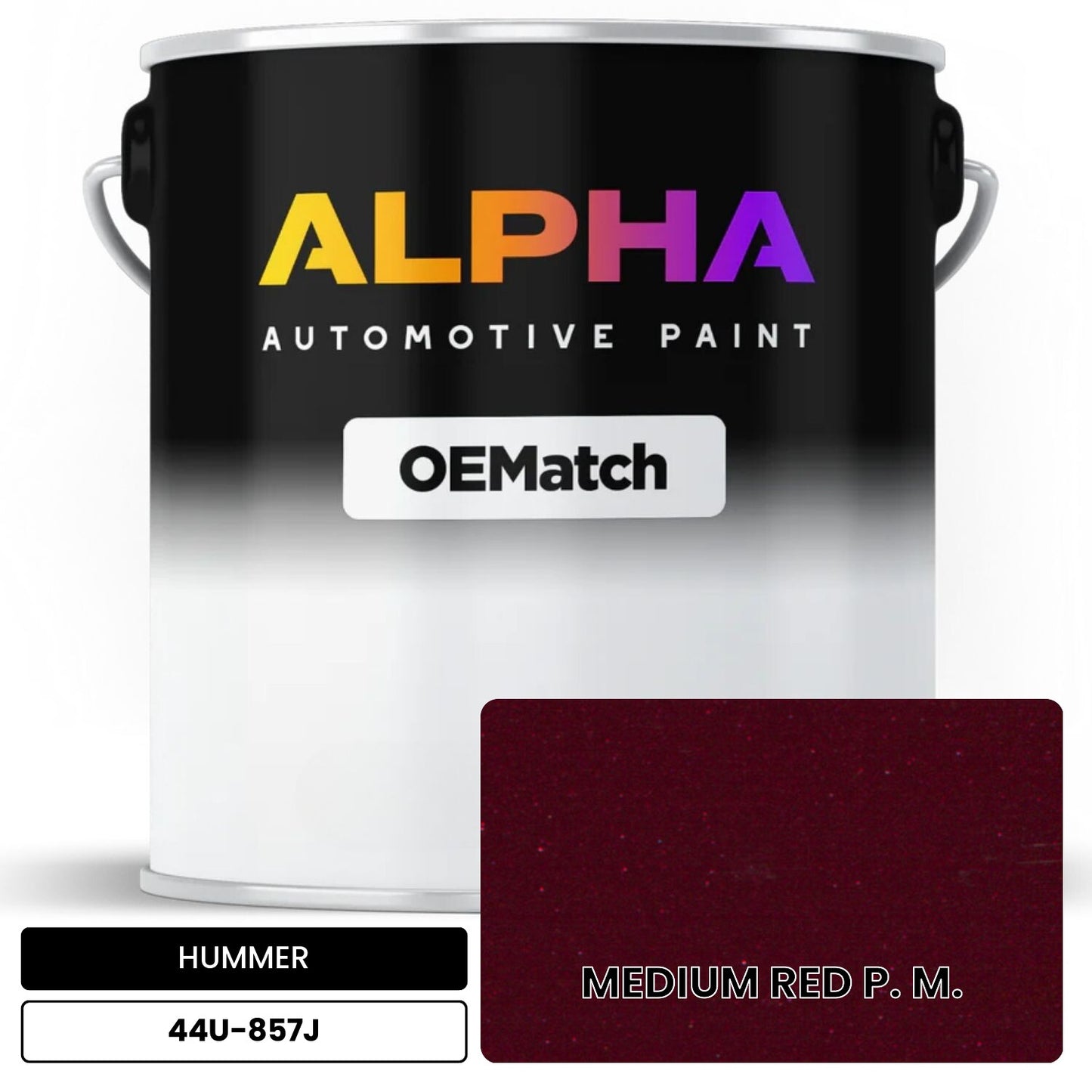 HUMMER MEDIUM RED P. M. 44U-857J OEMatch Basecoat