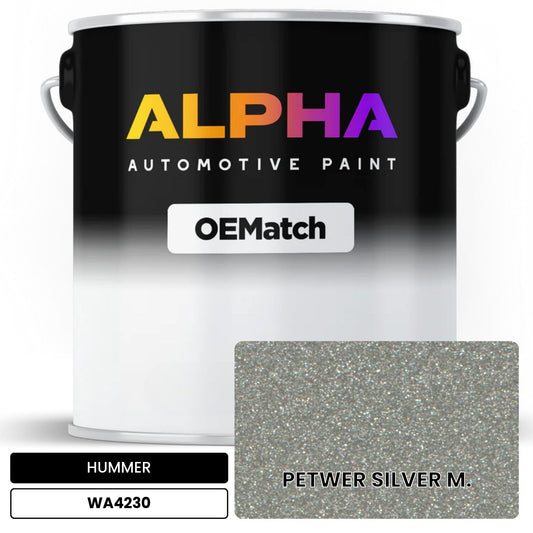 HUMMER PETWER SILVER M. WA4230 OEMatch Basecoat