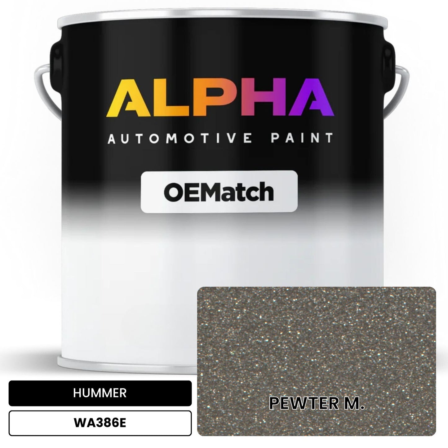 HUMMER PEWTER M. WA386E OEMatch Basecoat