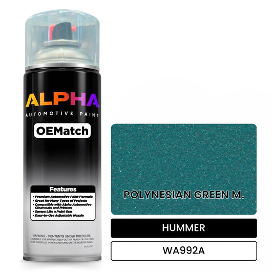 HUMMER POLYNESIAN GREEN M. WA992A OEMatch Spraycan