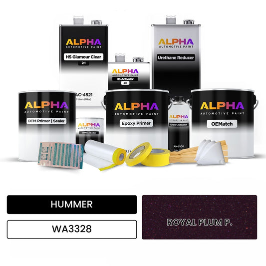 HUMMER ROYAL PLUM P. WA3328 OEMatch Vehicle Paint Kit