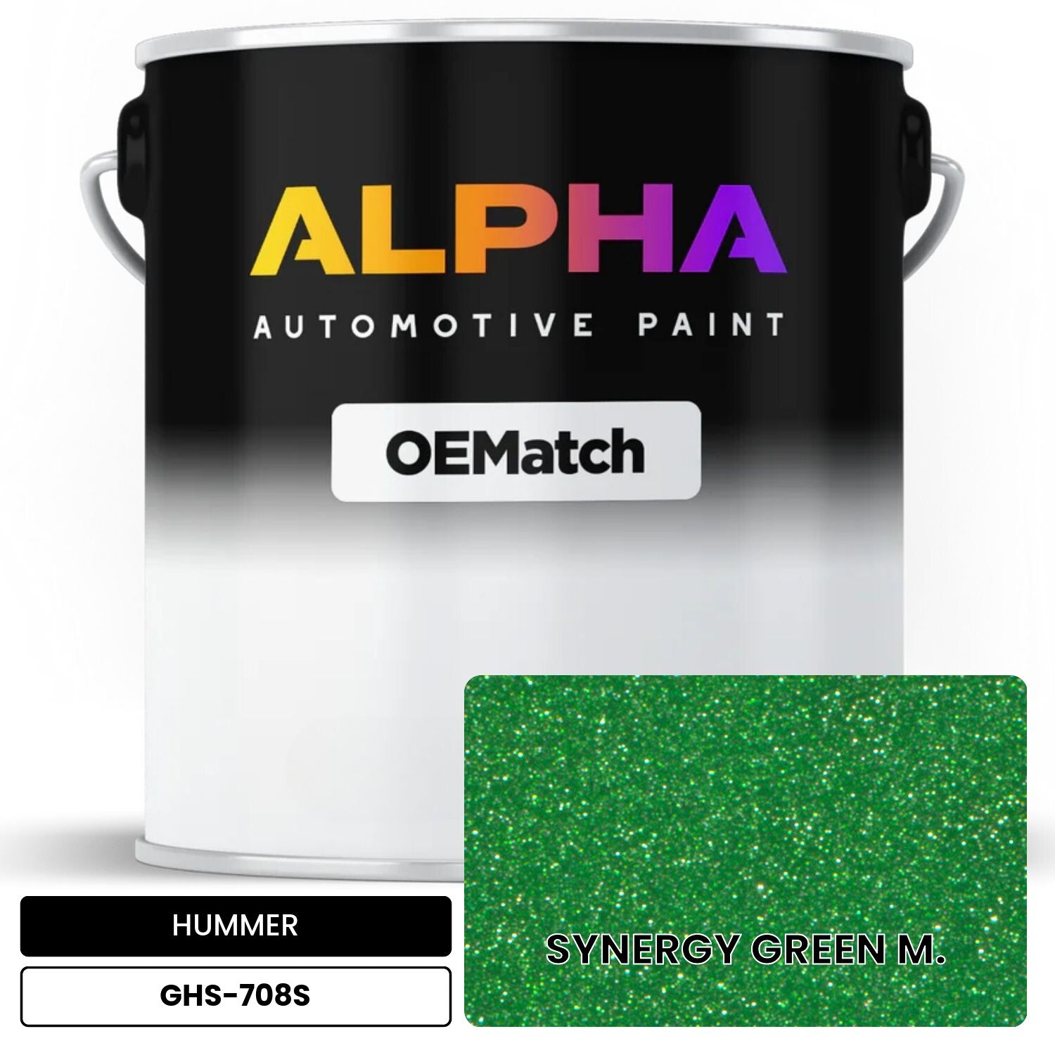 HUMMER SYNERGY GREEN M. GHS-708S OEMatch Basecoat