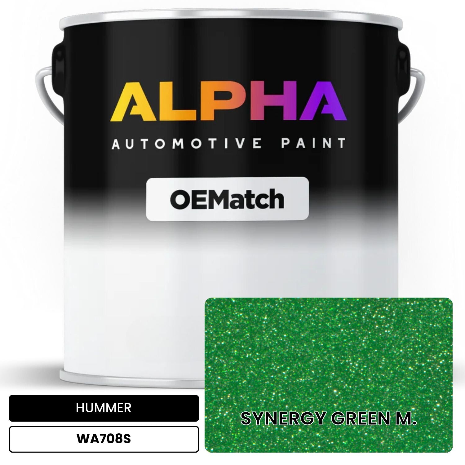 HUMMER SYNERGY GREEN M. WA708S OEMatch Basecoat