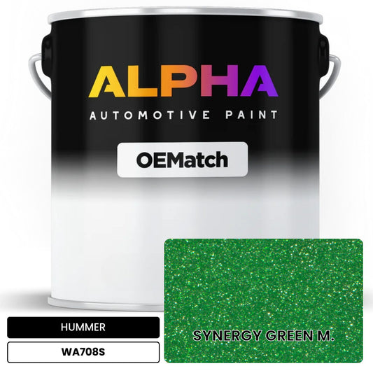 HUMMER SYNERGY GREEN M. WA708S OEMatch Basecoat