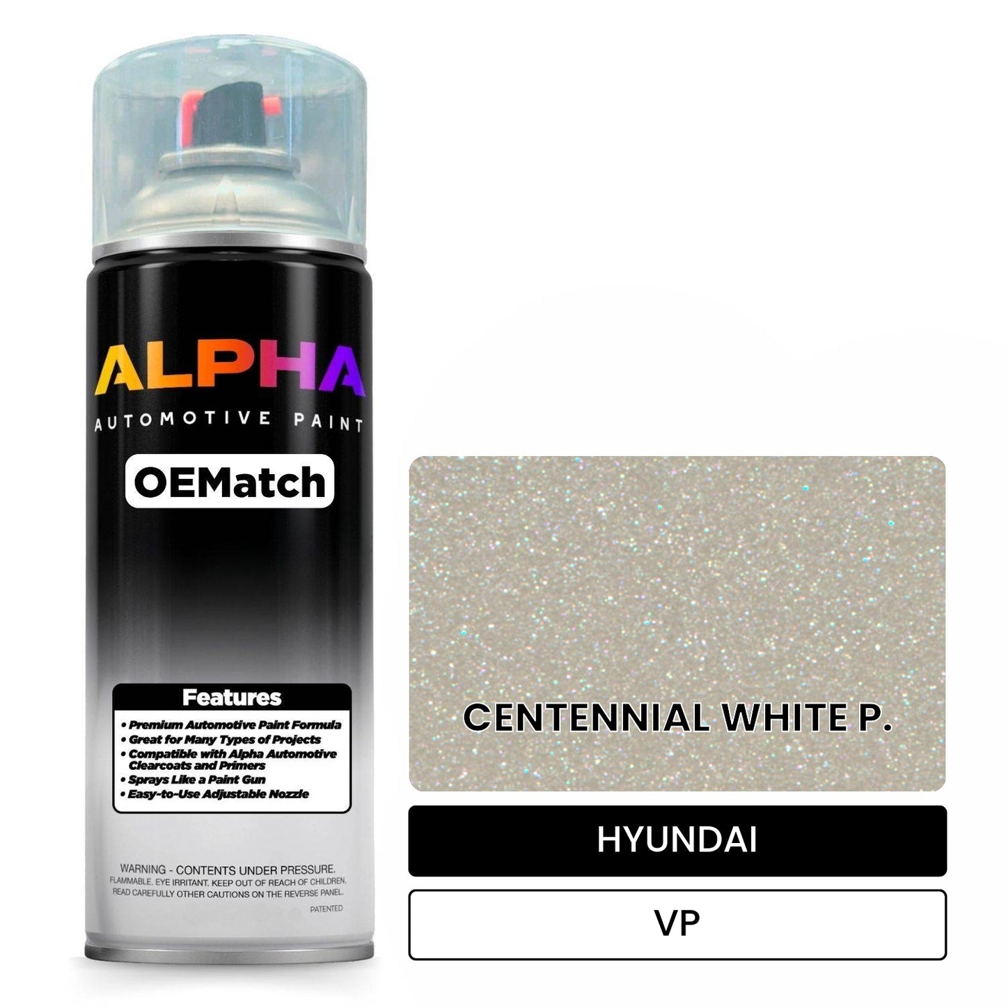 HYUNDAI CENTENNIAL WHITE P. VP OEMatch Spraycan