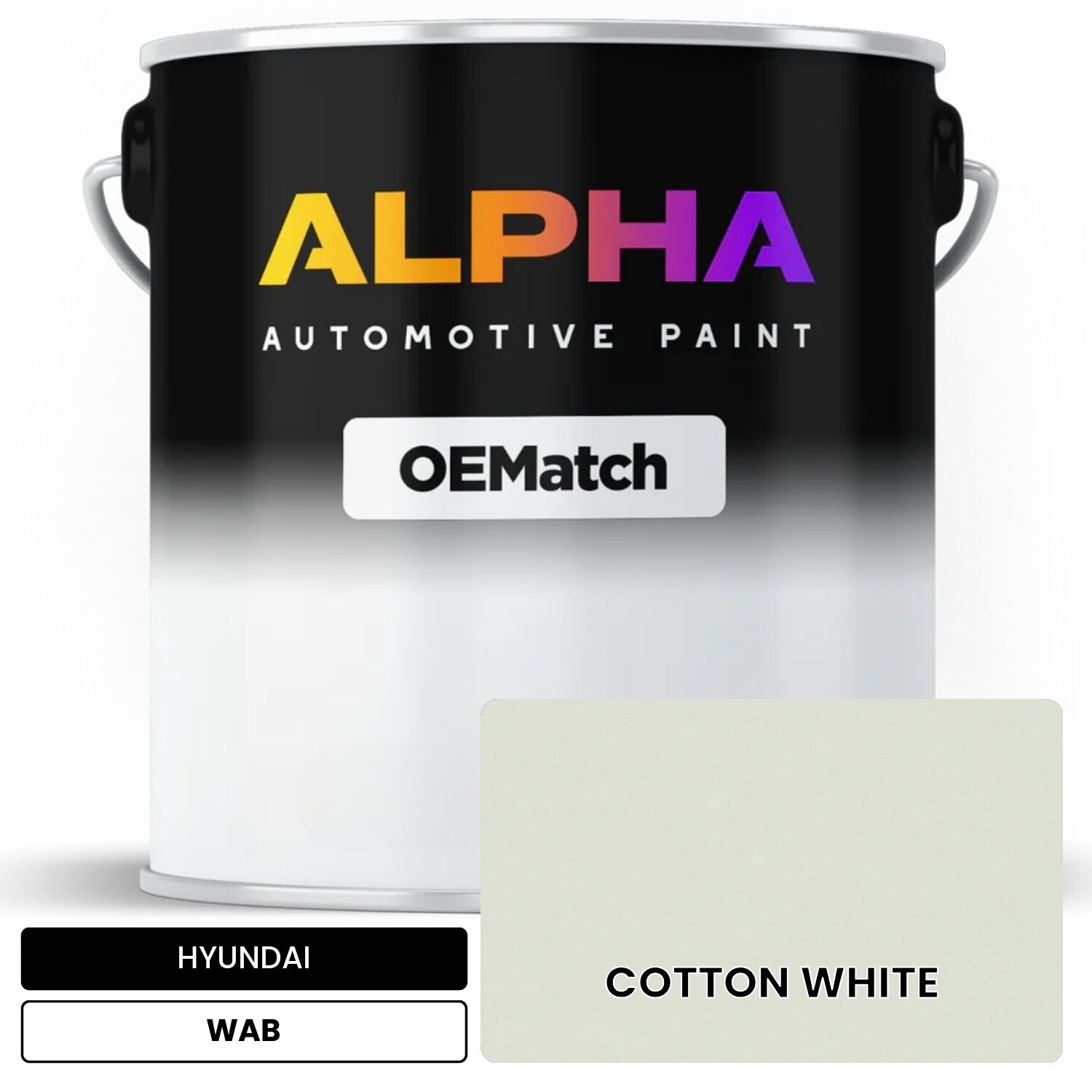 HYUNDAI COTTON WHITE WAB OEMatch Basecoat