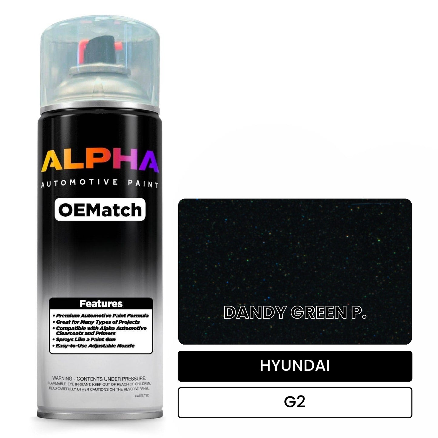 HYUNDAI DANDY GREEN P. G2 OEMatch Spraycan