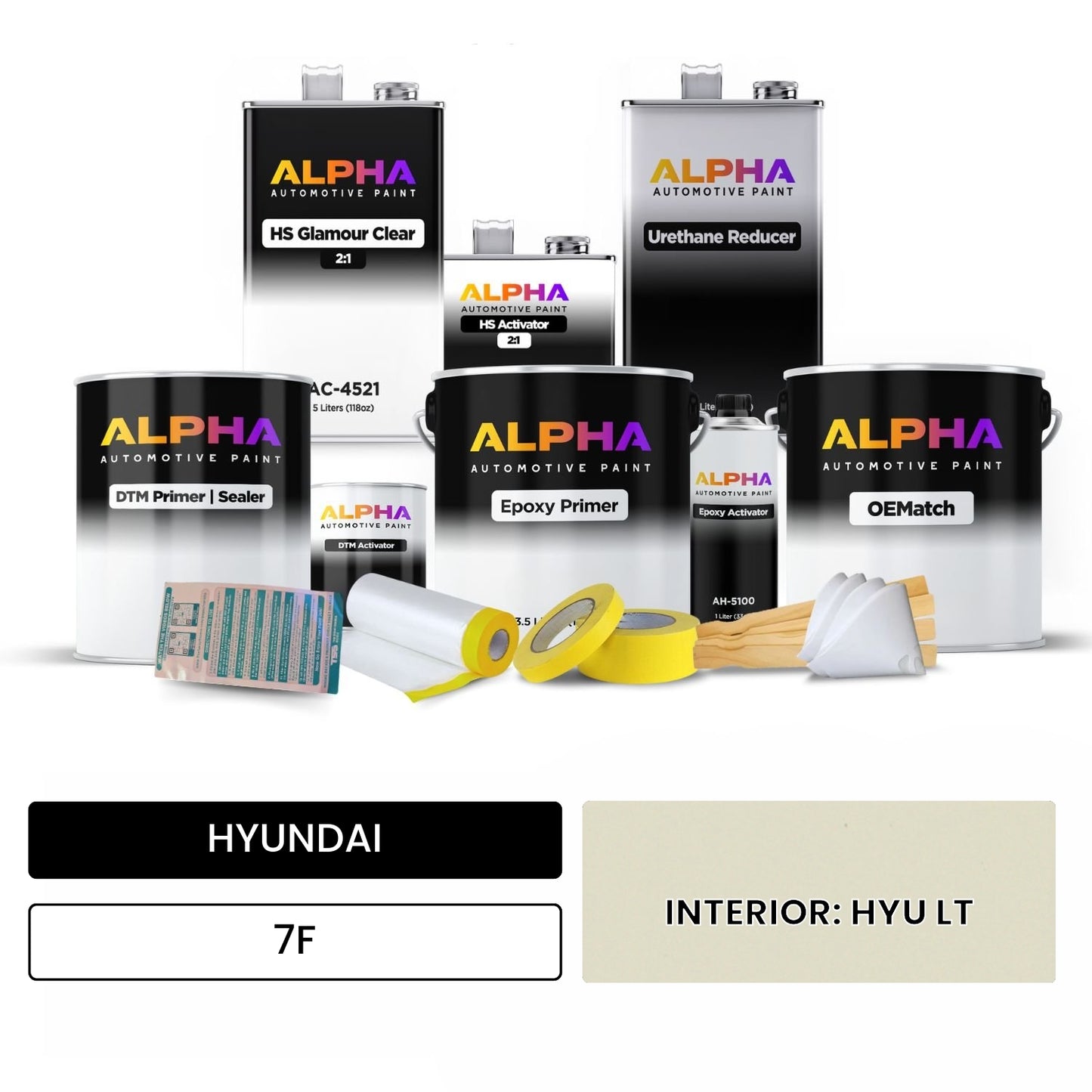 HYUNDAI INTERIOR: HYU LT 7F OEMatch Vehicle Paint Kit