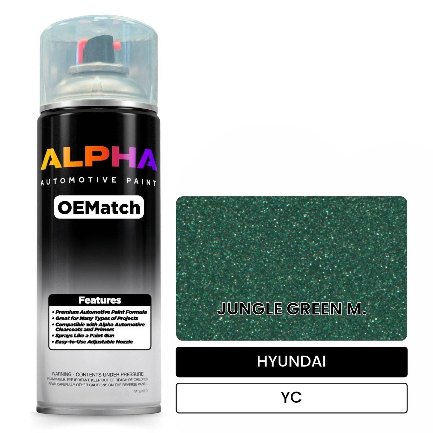 HYUNDAI JUNGLE GREEN M. YC OEMatch Spraycan