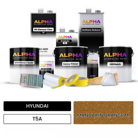 HYUNDAI MANDARIN ORANGE M. T5A OEMatch Vehicle Paint Kit