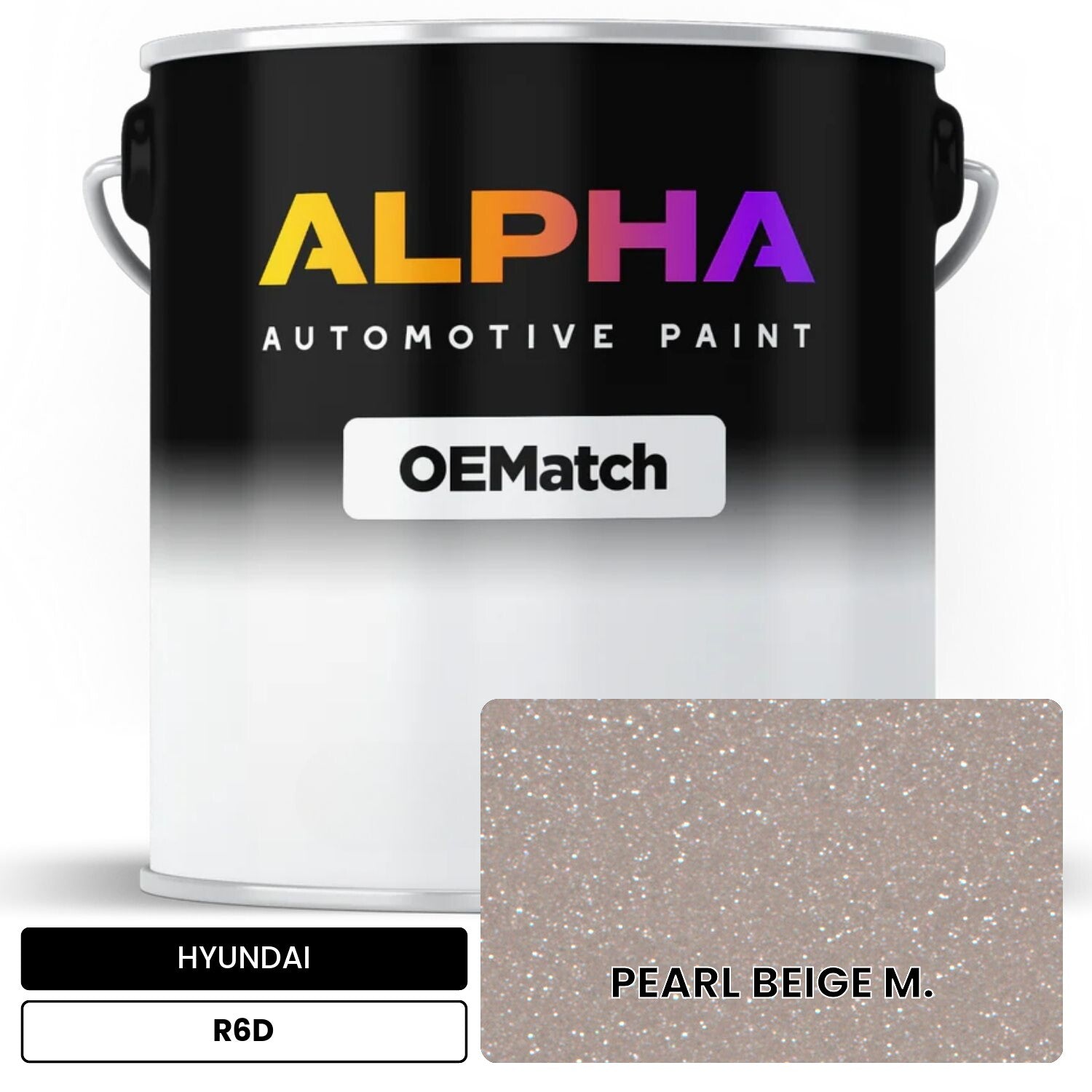 HYUNDAI PEARL BEIGE M. R6D OEMatch Basecoat