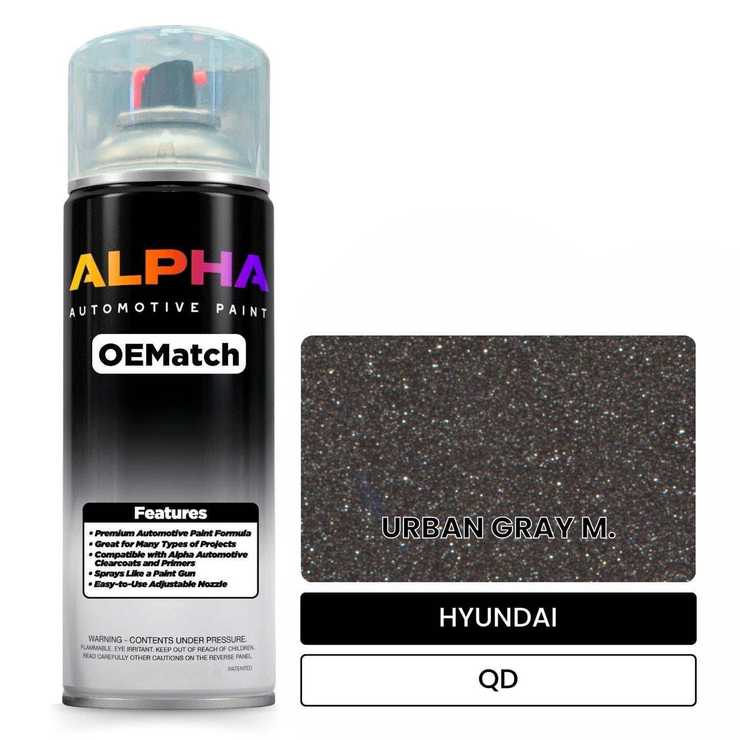 HYUNDAI URBAN GRAY M. QD OEMatch Spraycan