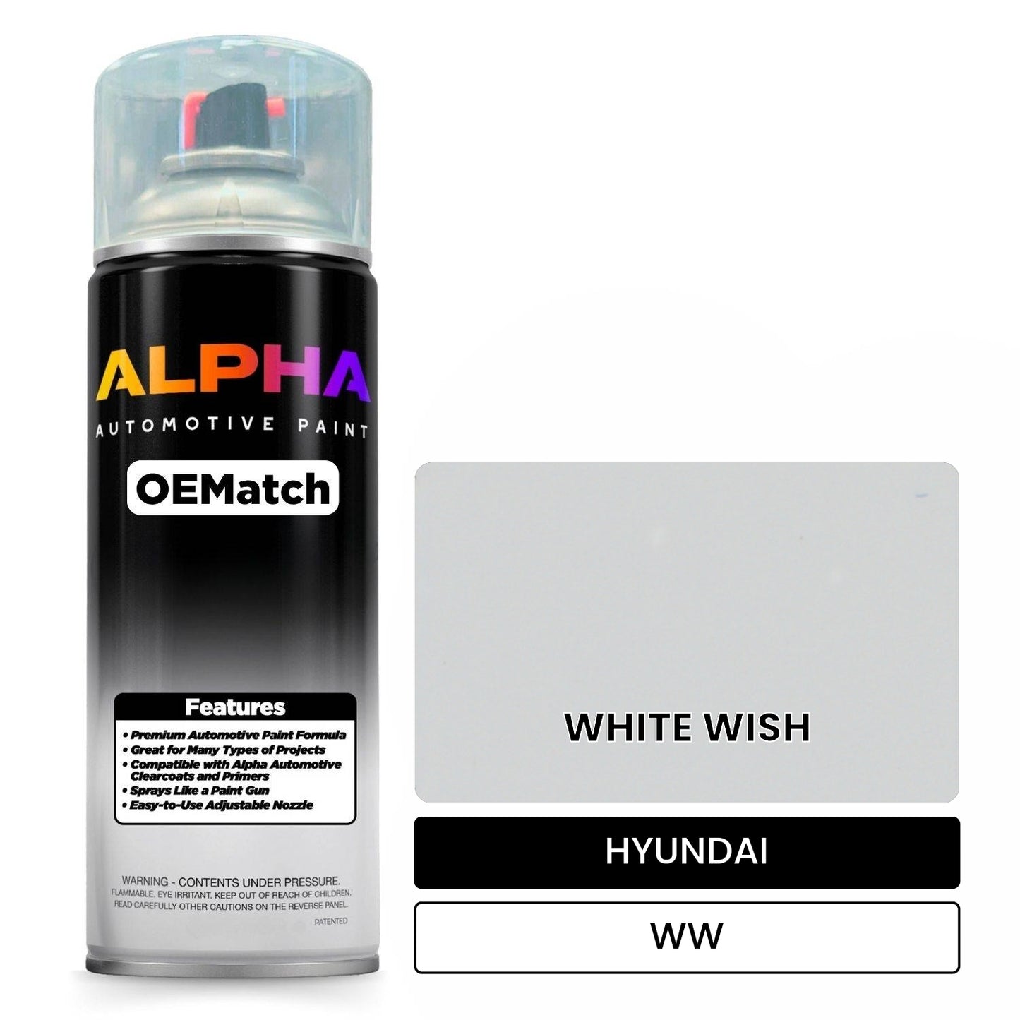 HYUNDAI WHITE WISH WW OEMatch Spraycan