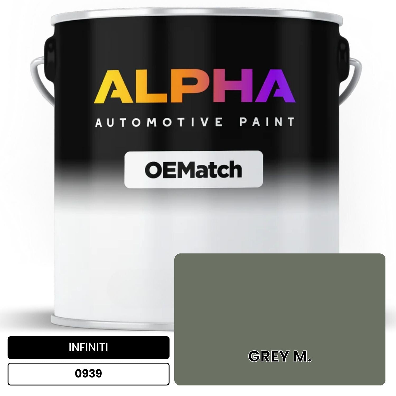 INFINITI GREY M. 0939 OEMatch Basecoat
