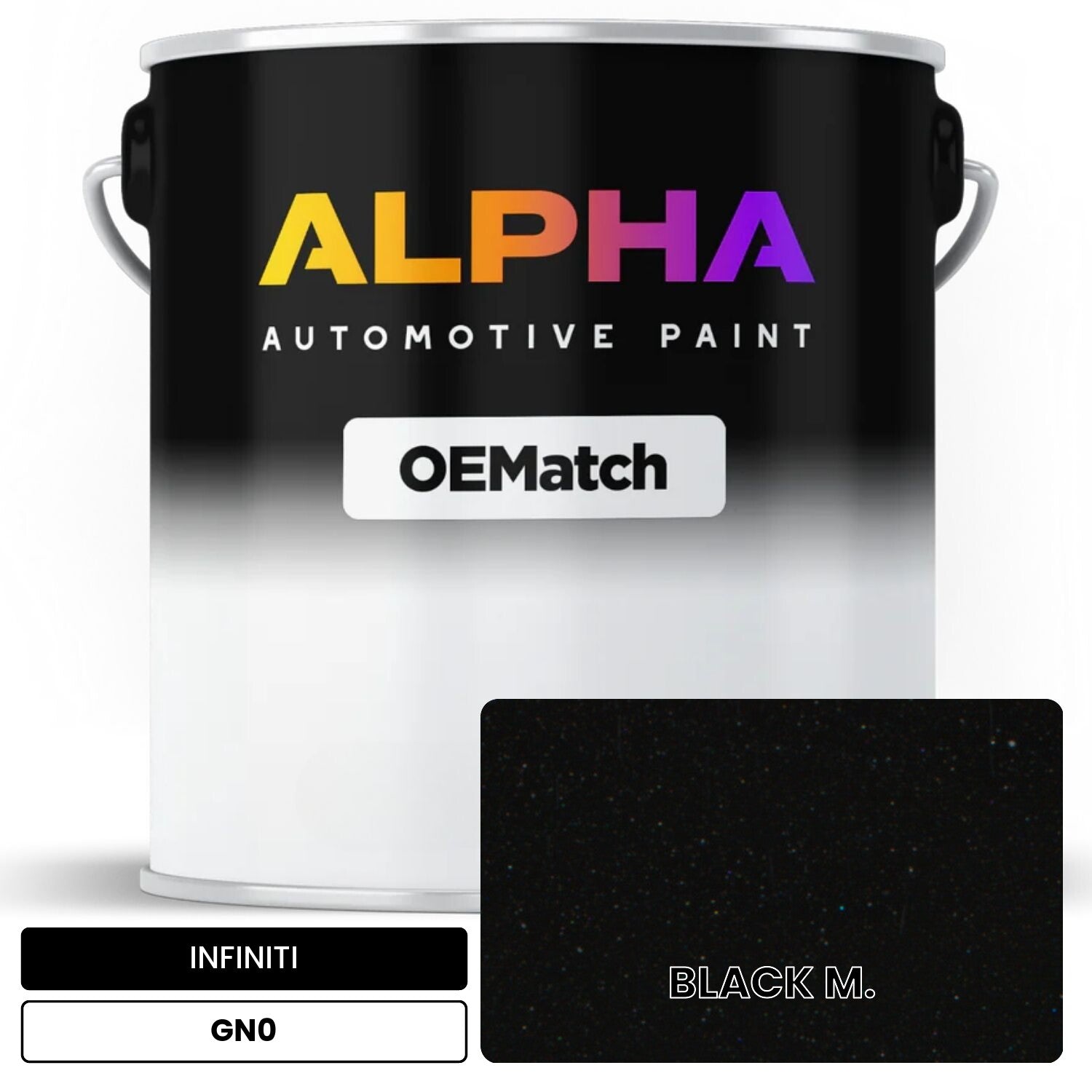 INFINITI BLACK M. GN0 OEMatch Basecoat