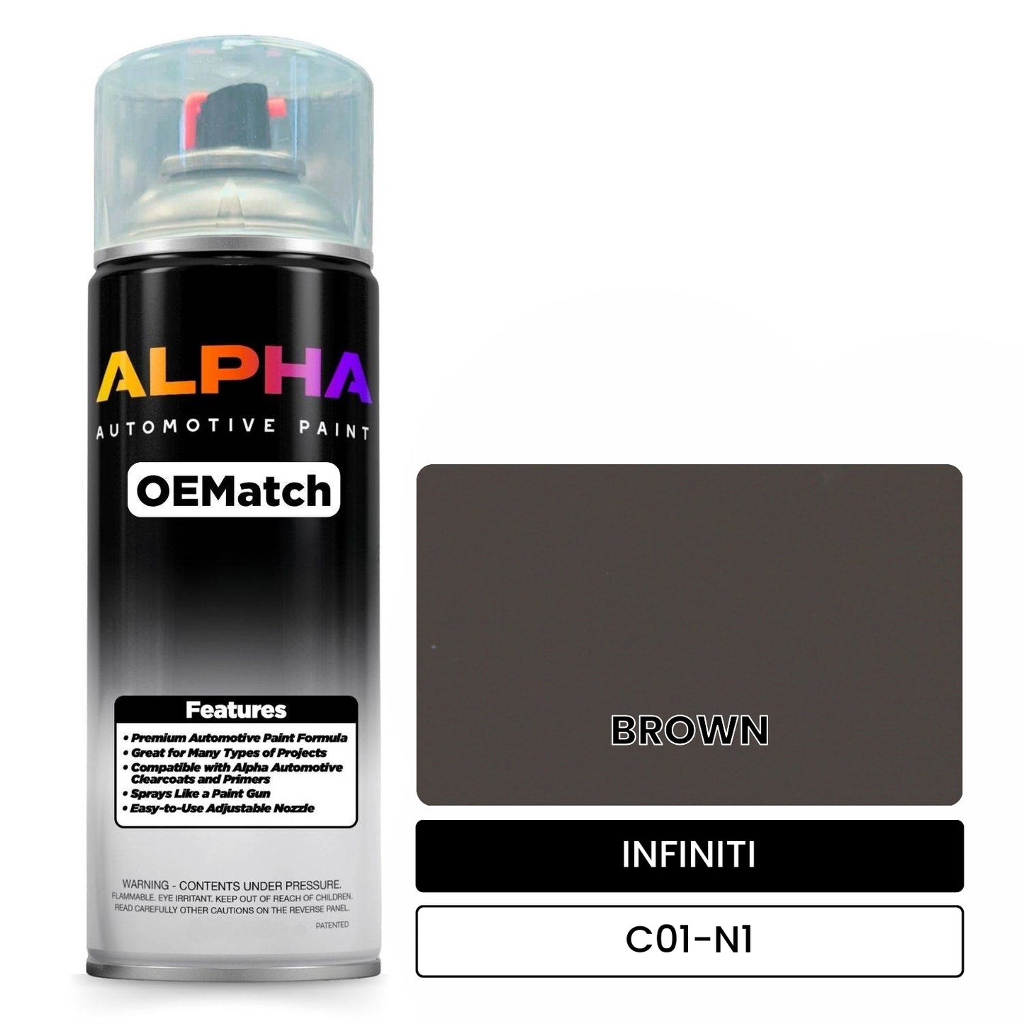 INFINITI BROWN C01-N1 OEMatch Spraycan