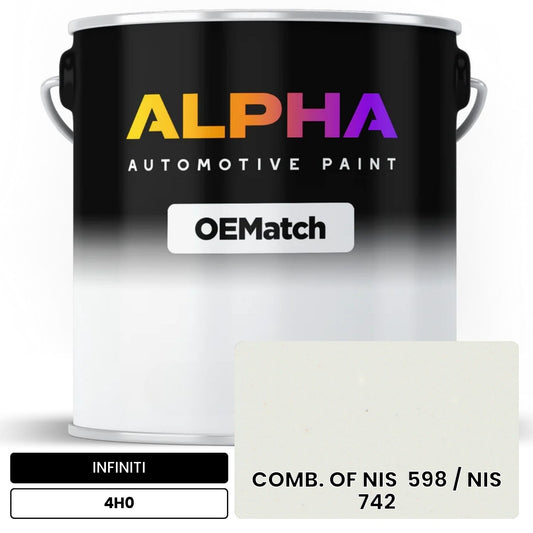 INFINITI COMB. OF NIS  598 / NIS  742 4H0 OEMatch Basecoat