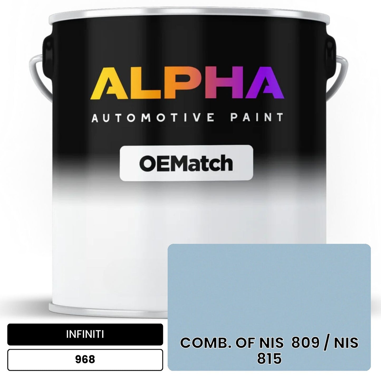 INFINITI COMB. OF NIS  809 / NIS  815 968 OEMatch Basecoat
