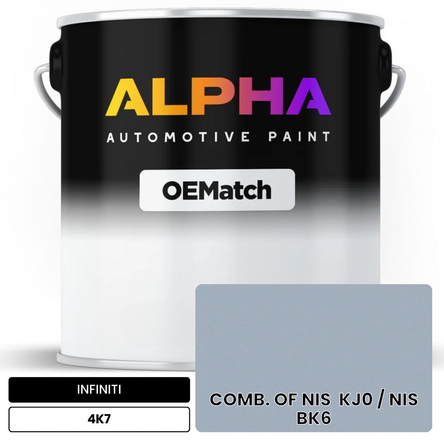 INFINITI COMB. OF NIS  KJ0 / NIS  BK6 4K7 OEMatch Basecoat