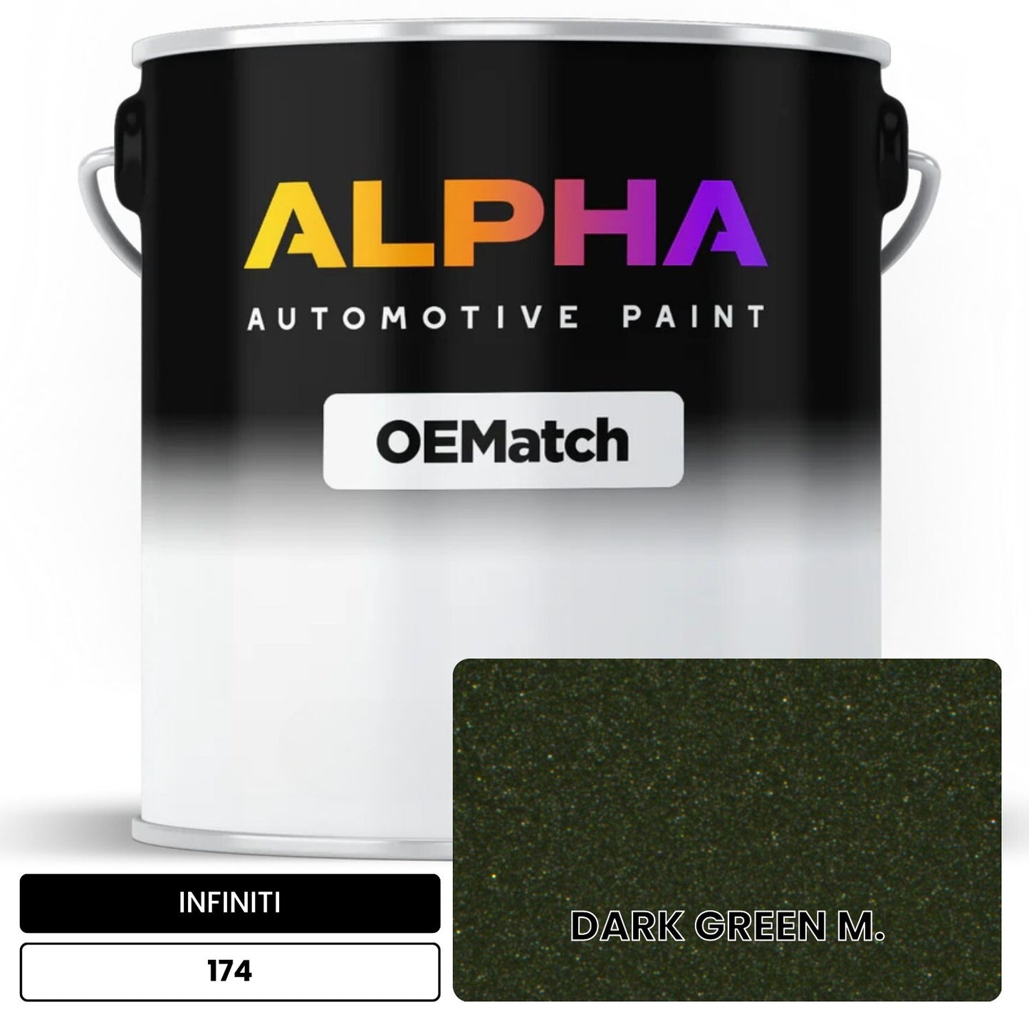 INFINITI DARK GREEN M. 174 OEMatch Basecoat