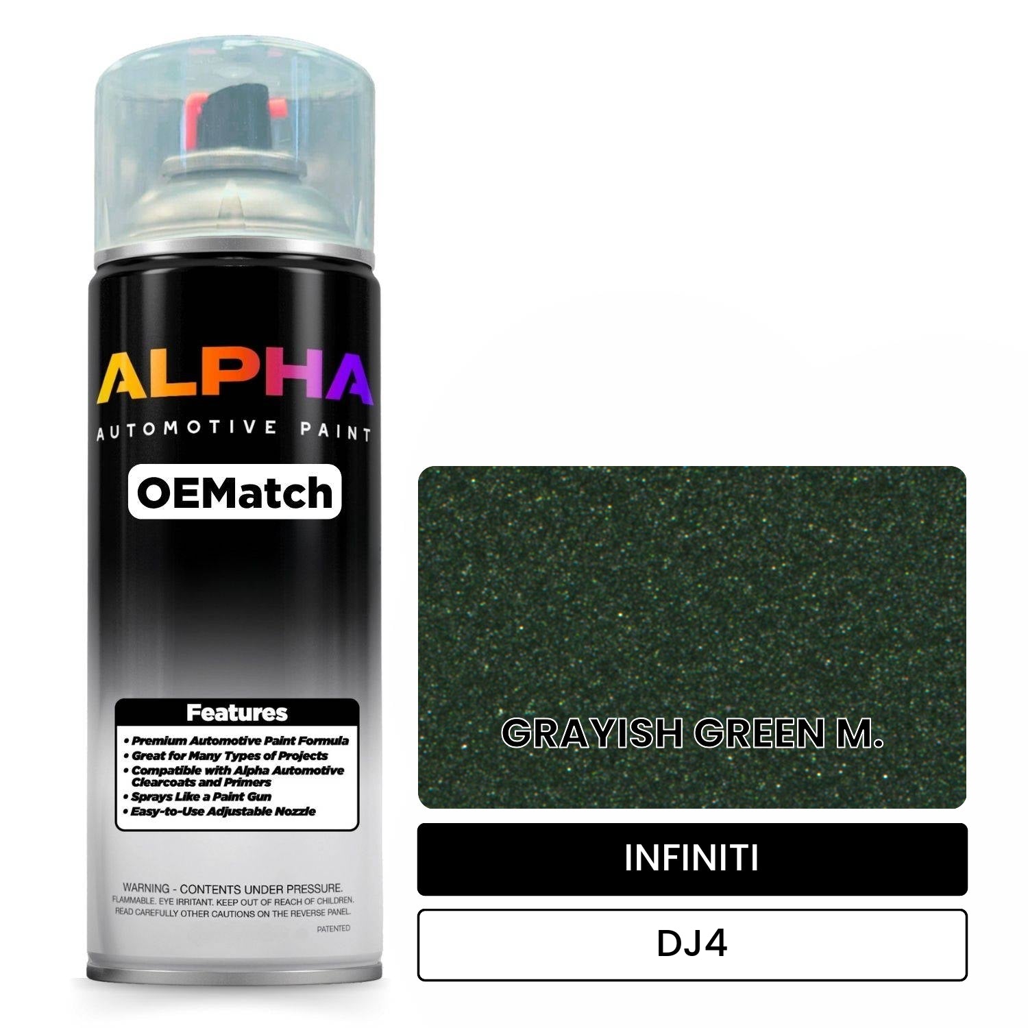 INFINITI GRAYISH GREEN M. DJ4 OEMatch Spraycan