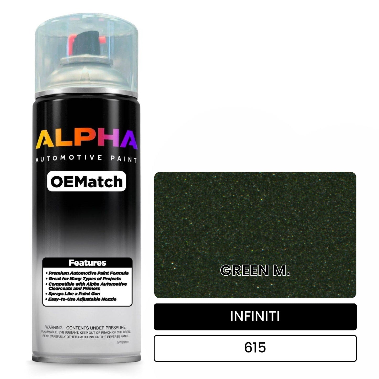 INFINITI GREEN M. 615 OEMatch Spraycan