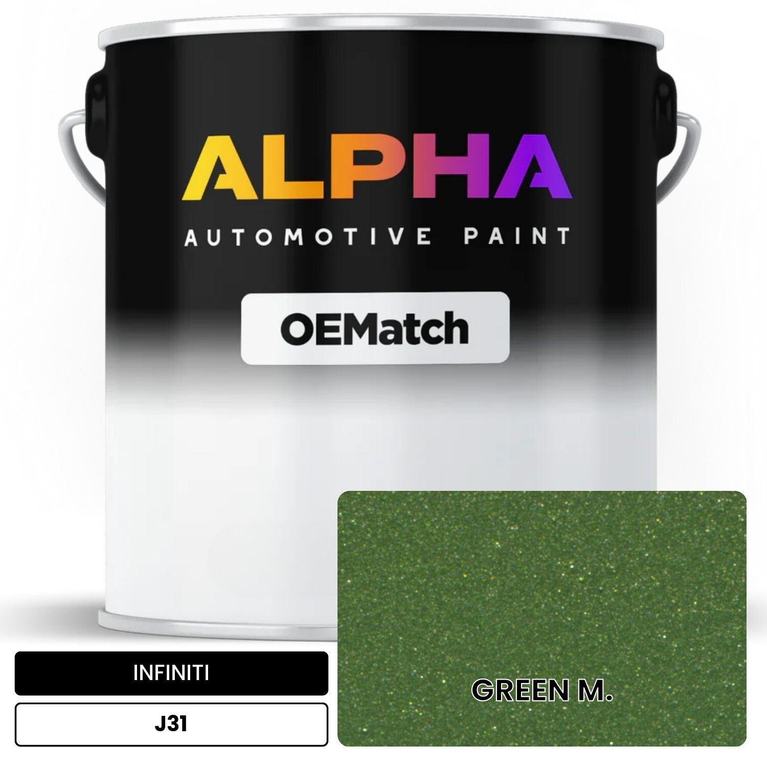 INFINITI GREEN M. J31 OEMatch Basecoat