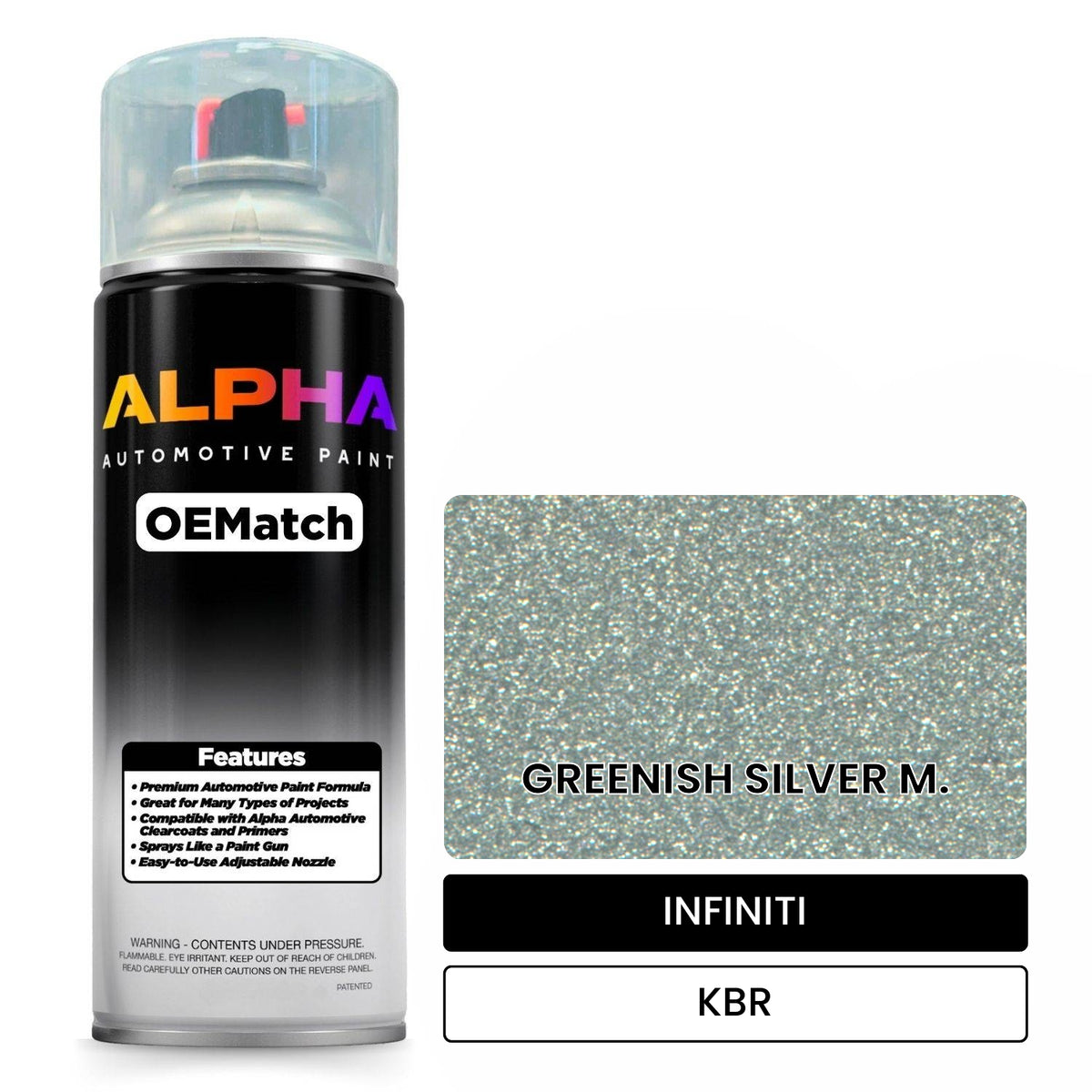 INFINITI GREENISH SILVER M. KBR OEMatch Spraycan