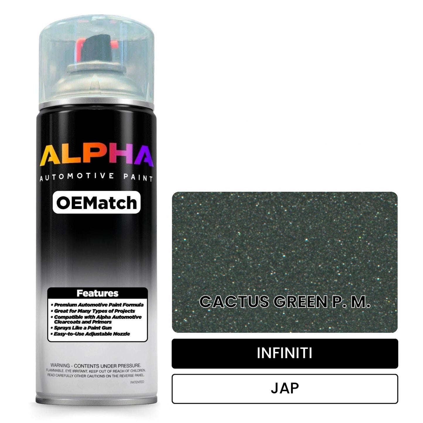 INFINITI CACTUS GREEN P. M. JAP OEMatch Spraycan