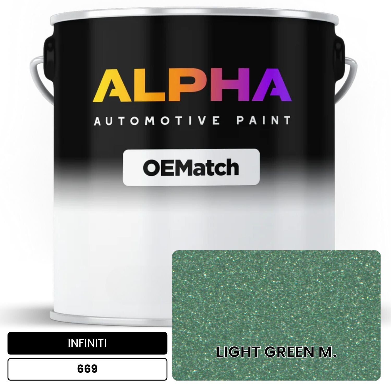 INFINITI LIGHT GREEN M. 669 OEMatch Basecoat