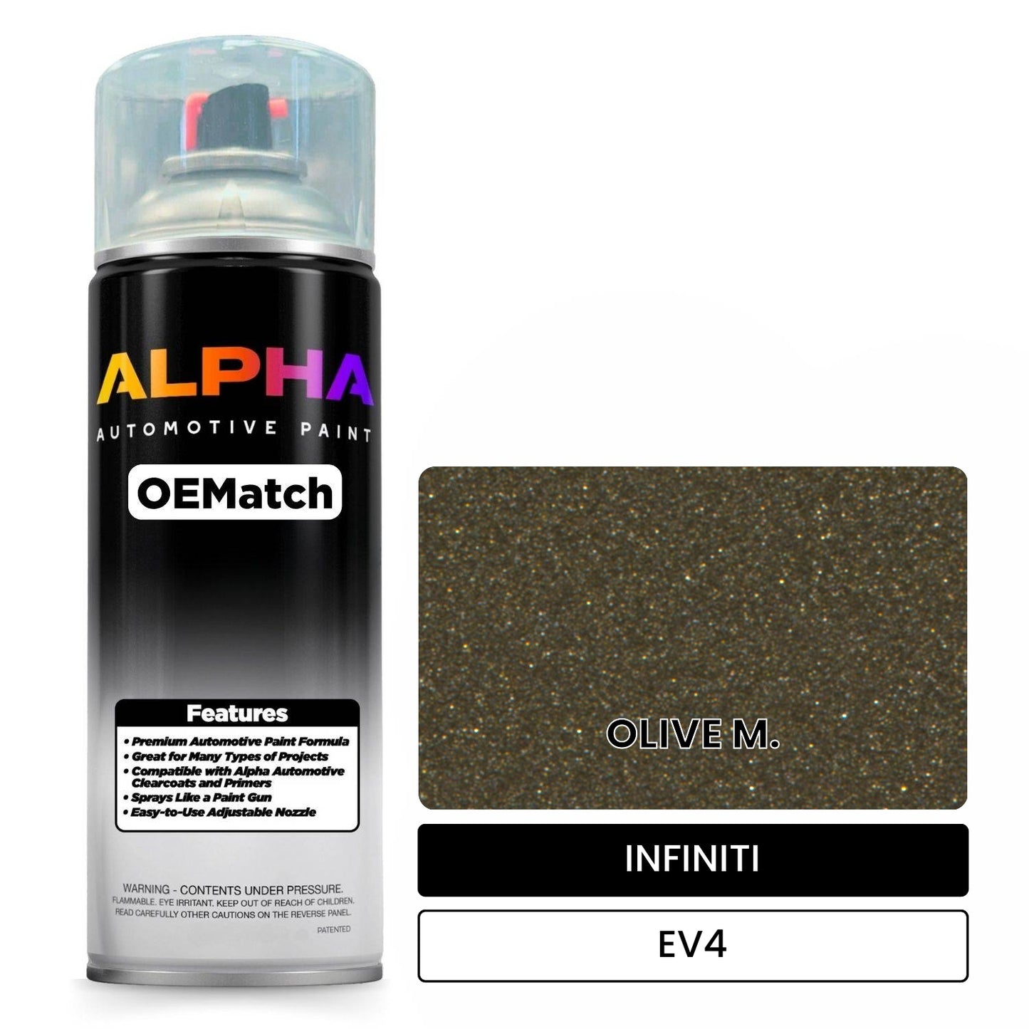 INFINITI OLIVE M. EV4 OEMatch Spraycan