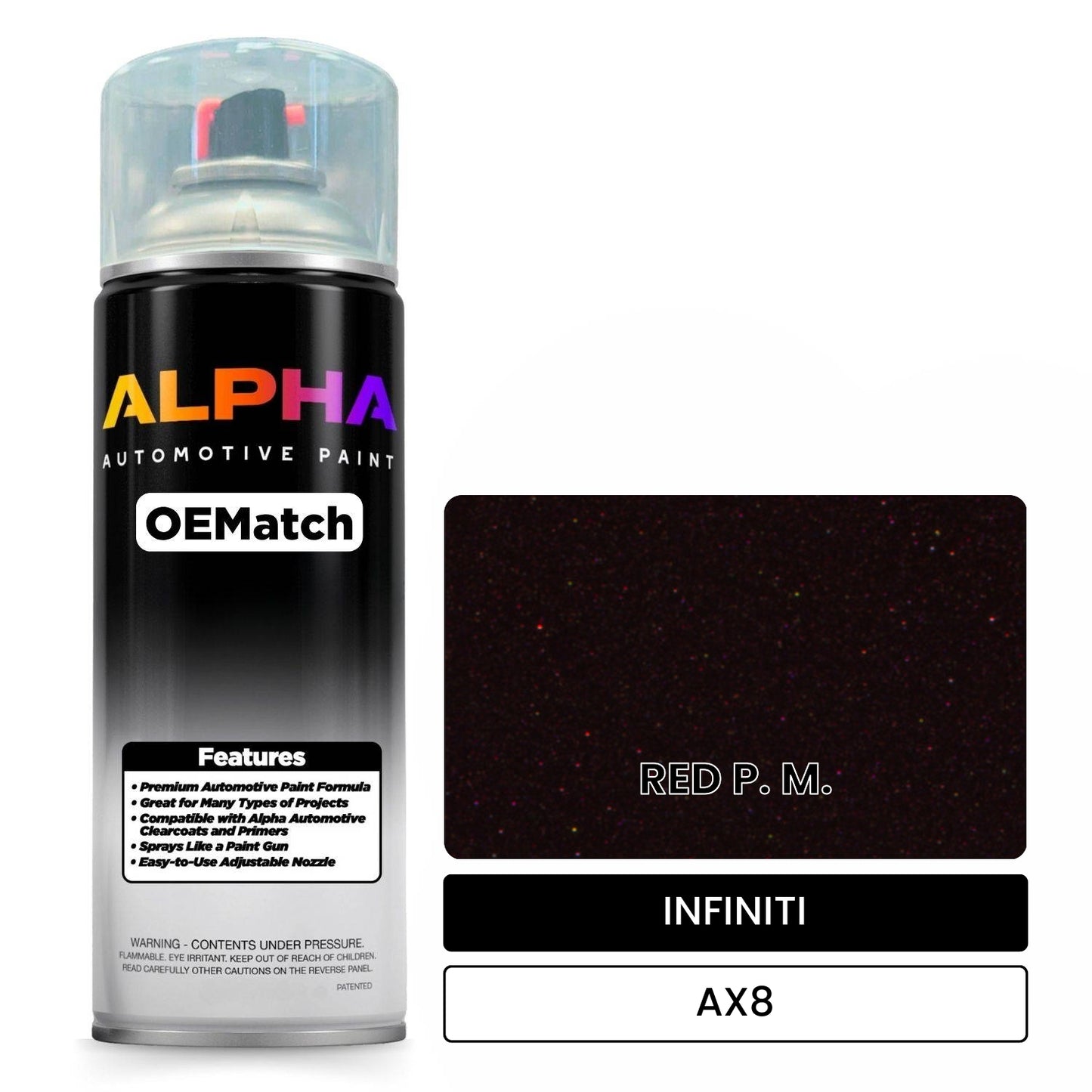 INFINITI RED P. M. AX8 OEMatch Spraycan