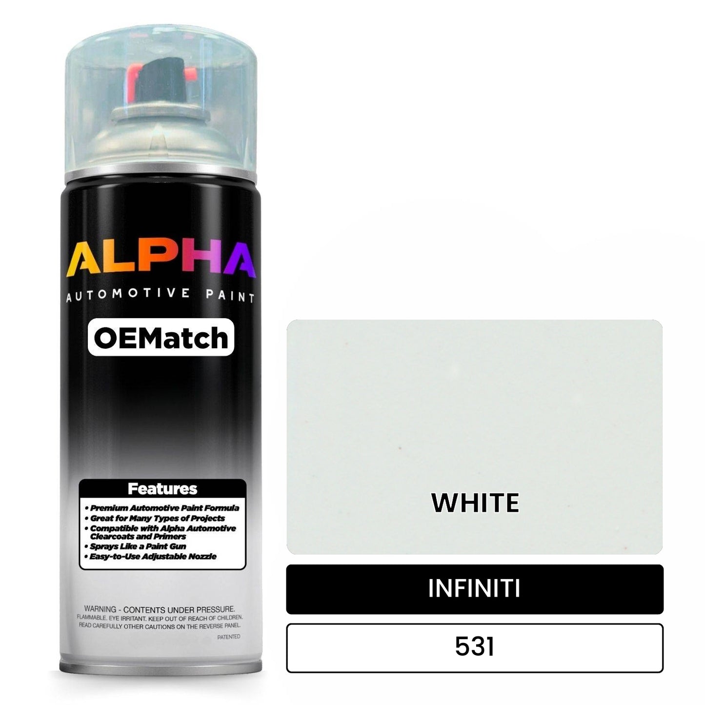 INFINITI WHITE 531 OEMatch Spraycan