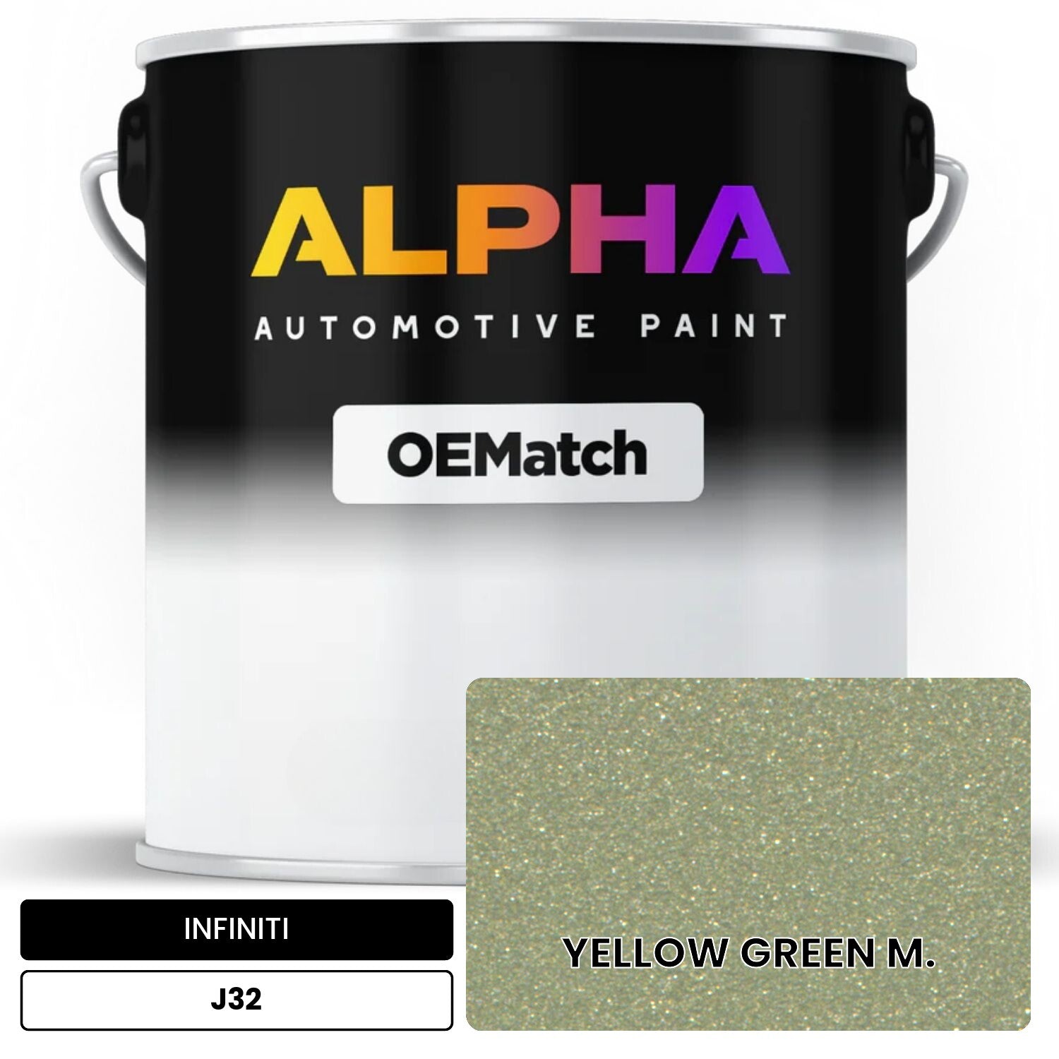 INFINITI YELLOW GREEN M. J32 OEMatch Basecoat
