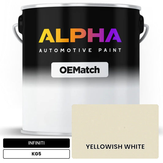 INFINITI YELLOWISH WHITE KG5 OEMatch Basecoat
