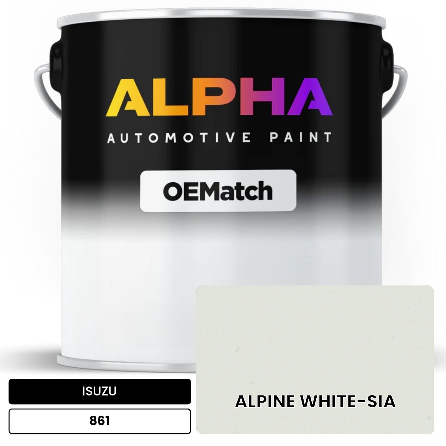 ISUZU ALPINE WHITE-SIA 861 OEMatch Basecoat