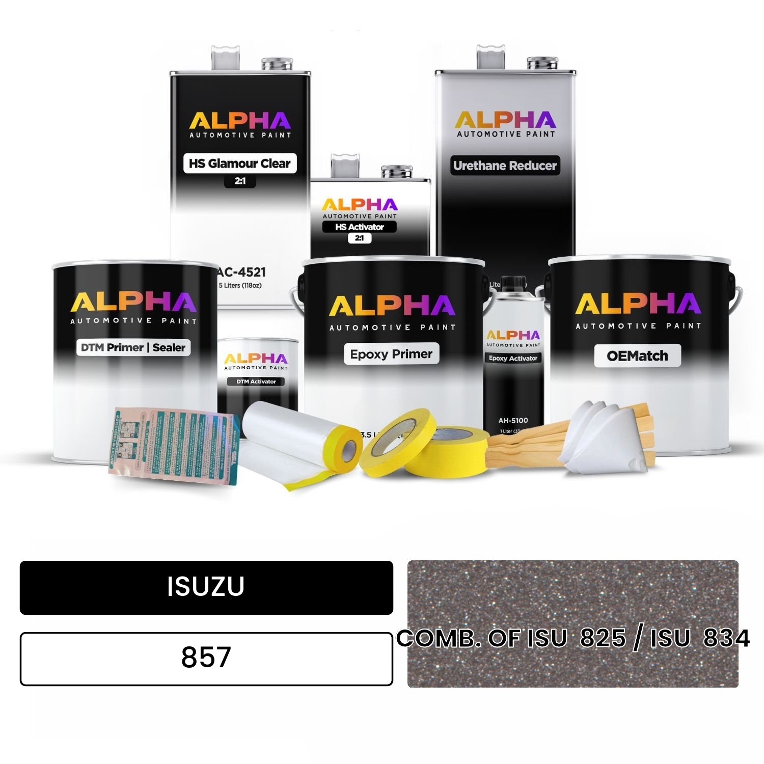 ISUZU COMB. OF ISU  825 / ISU  834 857 OEMatch Vehicle Paint Kit