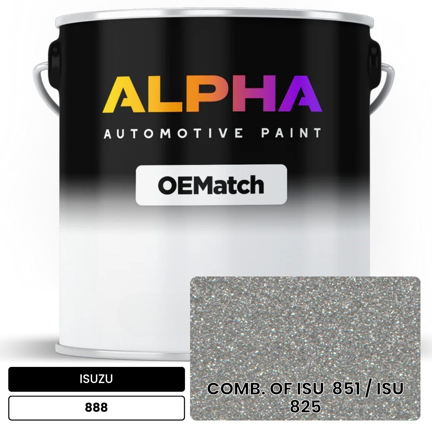 ISUZU COMB. OF ISU  851 / ISU  825 888 OEMatch Basecoat